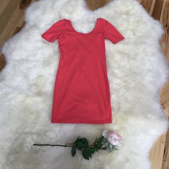 Forever 21 Dresses & Skirts - Stretch peach t-shirt dress, size s